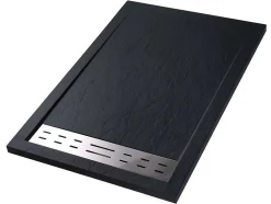 Base De Chuveiro Com Sifao Incluido 1600X900X40 Mm Preto - Lyros