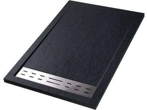 Base De Chuveiro Com Sifao Incluido 1600X900X40 Mm Preto - Lyros