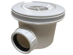 Base De Chuveiro Com Sifao Incluido De 160X80X4 Cm Em Resina Cor Branco - Lyros