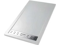 Base De Chuveiro Com Sifao Incluido De 160X80X4 Cm Em Resina Cor Branco - Lyros