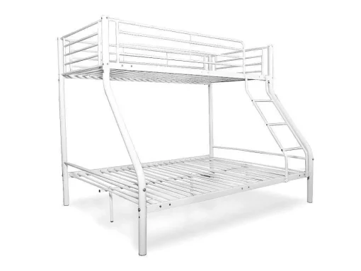 Beliche Duplo E Solteiro De Metal Para 3 Péssoas, Branco