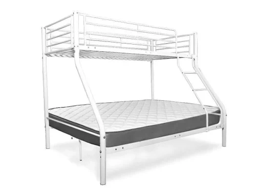 Beliche Duplo E Solteiro De Metal Para 3 Péssoas, Branco