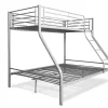 Beliche Duplo Metalico Para 3 Péssoas, 200X145X96Cm Cinza