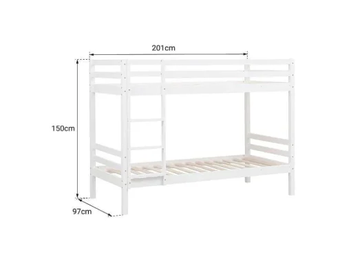 Beliche Para Crianças 190X90Cm Branco Amber