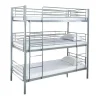 Beliche Triplo Com Estrutura Metalica Cinza, 215X200X97Cm