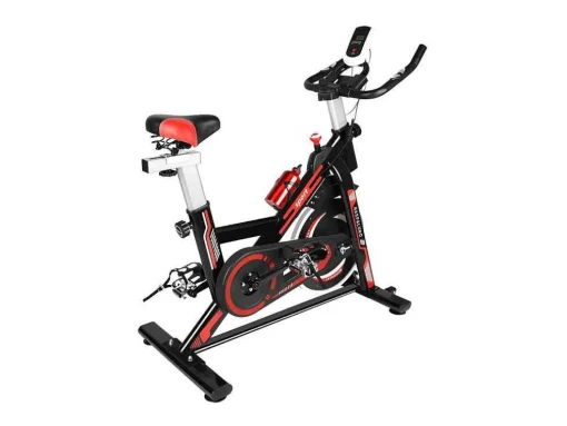 Bicicleta De Ciclismo De Interior Estacionaria Spin Bike Com Volante De Acionamento Por Correia 10Kg