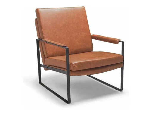 Bradford - Cadeirão De Design Retro Em Pele Sintética