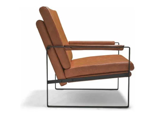 Bradford - Cadeirão De Design Retro Em Pele Sintética