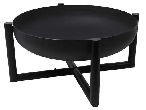 Braseiro De Jardim Redondo Em Aco Ogma - D.60 Cm X A.30 Cm - Preto