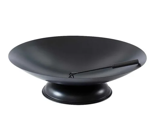 Braseiro De Jardim Redondo Em Aco Dione - D.72 Cm X A.20 Cm - Preto