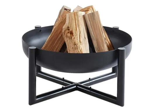 Braseiro De Jardim Redondo Em Aco Ogma - D.60 Cm X A.30 Cm - Preto