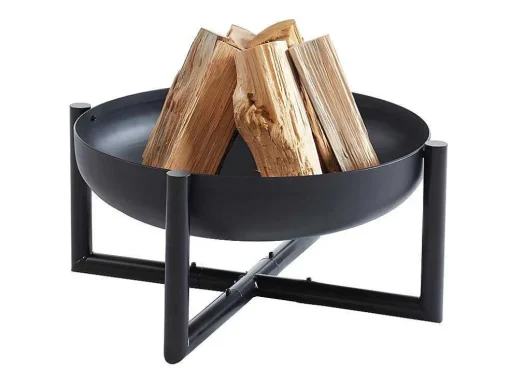 Braseiro De Jardim Redondo Em Aco Ogma - D.60 Cm X A.30 Cm - Preto