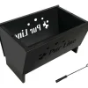 Brasero 2 En 1 Transformable En Refrigerateur En Acier Noir
