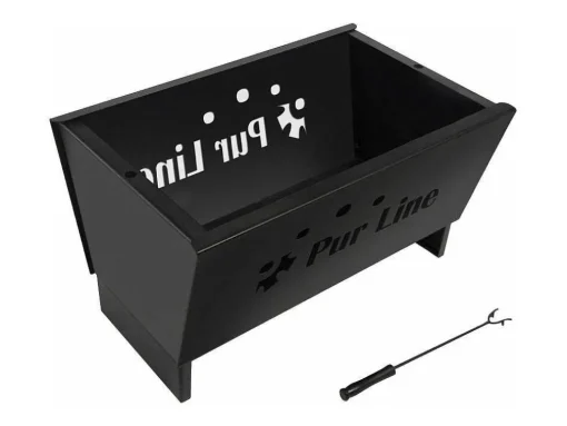 Brasero 2 En 1 Transformable En Refrigerateur En Acier Noir