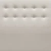 Cabeceira De Cama Ate O Chao Estofada Em Couro Sintetico Acolchoado Na Cor Bege (140X120 (Cama 135)