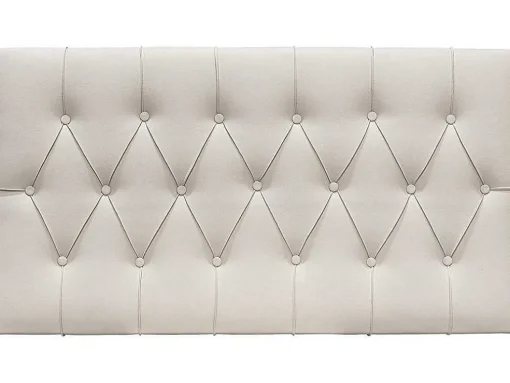 Cabeceira Estofada Em Couro Bege (160X60 (Para 150 Camas)