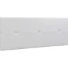 Cabeceira Prado - 3 Botoes - Couro Sintetico 160X55X4Cm - Branco