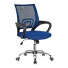 Cadeira De Escritório Giratoria Saray Com Bracos Azul