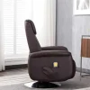 Cadeirão De Massagem Kostas De Pele Sintética - Castanho