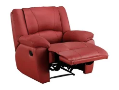 Cadeirão Relax Em Pele Vermelho - Aroma