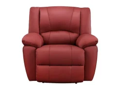 Cadeirão Relax Em Pele Vermelho - Aroma