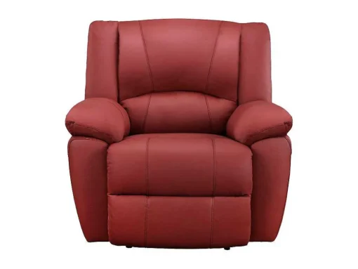 Cadeirão Relax Em Pele Vermelho - Aroma