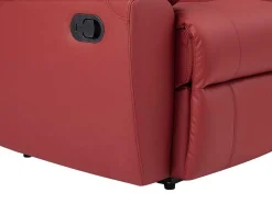 Cadeirão Relax Em Pele Vermelho - Aroma