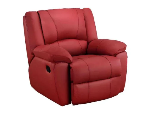 Cadeirão Relax Em Pele Vermelho - Aroma