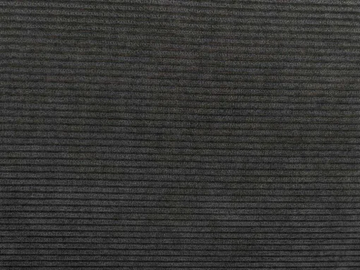 Cama 160 X 200 Cm Veludo Canelado Antracite + Colchão - Sonetri