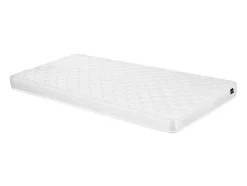 Cama Com Cabeceira De Cama Acolchoada 90 X 200 Cm Veludo Cor-De-Rosa + Colchão - Massimo Ii