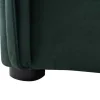Cama Com Espaco De Arrumação 140 X 200 Cm Veludo Verde + Colchão - Oleria