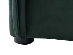 Cama Com Espaco De Arrumação 140 X 200 Cm Veludo Verde + Colchão - Oleria