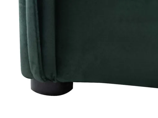 Cama Com Espaco De Arrumação 140 X 200 Cm Veludo Verde + Colchão - Oleria