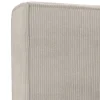 Cama Com Espaco De Arrumação De 160 X 200 Cm Em Veludo Canelado Cor Bege - Timano