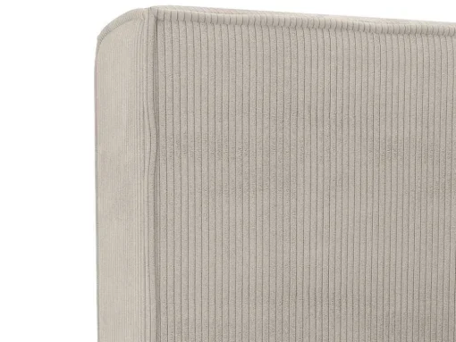 Cama Com Espaco De Arrumação De 160 X 200 Cm Em Veludo Canelado Cor Bege - Timano