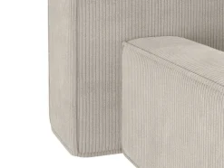 Cama Com Espaco De Arrumação De 160 X 200 Cm Em Veludo Canelado Cor Bege - Timano