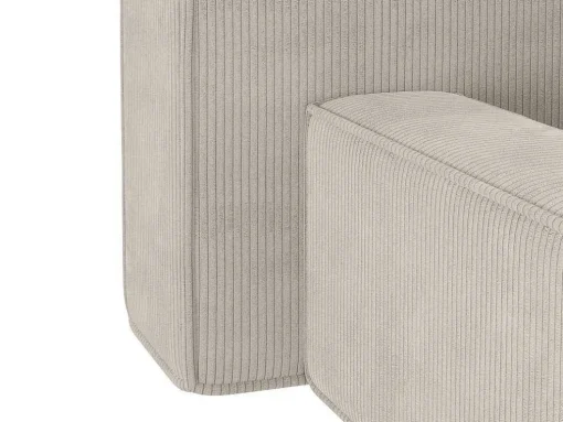 Cama Com Espaco De Arrumação De 160 X 200 Cm Em Veludo Canelado Cor Bege - Timano