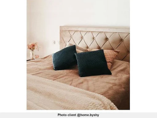 Cama Com Gavetas - Tecido Champanhe - 180X200 Cm - Leopold