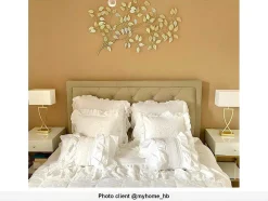 Cama Com Gavetas 140 X 190 Cm Tecido Veludo Champagne + Colchão - Leopold