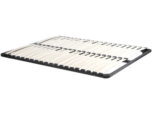 Cama Com Mesas De Cabeceira 160X200 Cm, Com Leds Cor Natural E Branco + Estrado + Colchão - Desado
