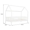 Cama De Madeira Marceau Para Crianças 190X90Cm