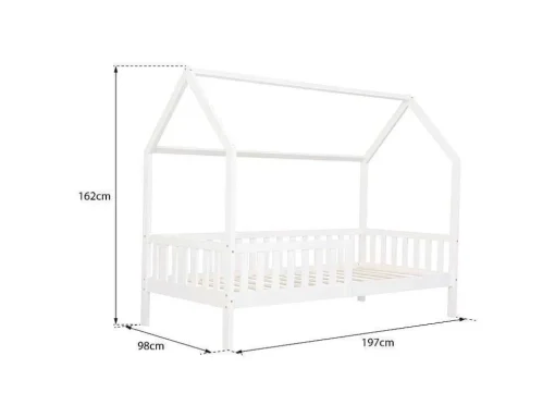 Cama De Madeira Marceau Para Crianças 190X90Cm