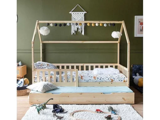 Cama De Madeira Marceau Para Crianças 190X90Cm