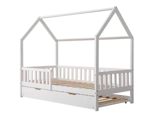Cama De Nidificacao Para Crianças 190X90Cm Branco Marceau