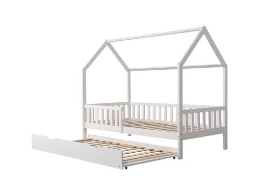 Cama De Nidificacao Para Crianças 190X90Cm Branco Marceau