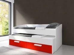 Cama Dupla Adams (190 90 Cm)(Vermelho)