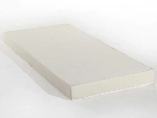 Cama Dupla Banco De 2X90X190 Cm Em Tecido Cinza + Colchão - Louise