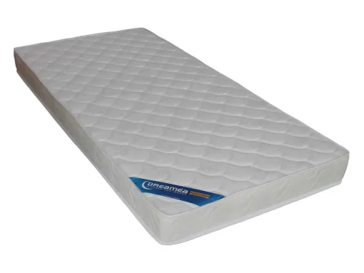 Cama Dupla Banco De 2X90X190 Cm Em Tecido Azul + Colchão - Louise