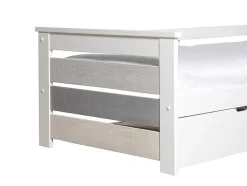 Cama Dupla Banco 2X90X190 Cm Mdf Branco - Celiane