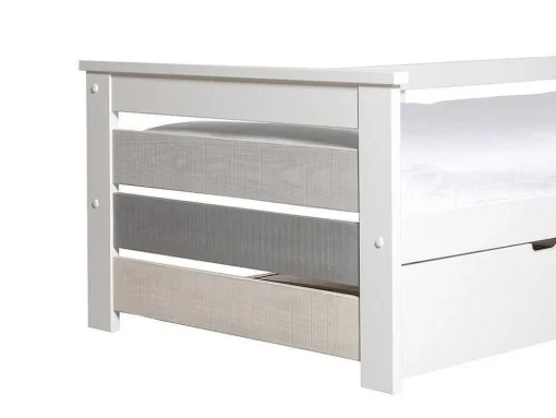 Cama Dupla Banco 2X90X190 Cm Mdf Branco - Celiane
